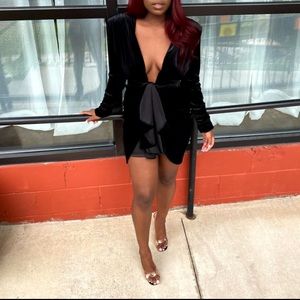 HOUSE OF CB velvet dress